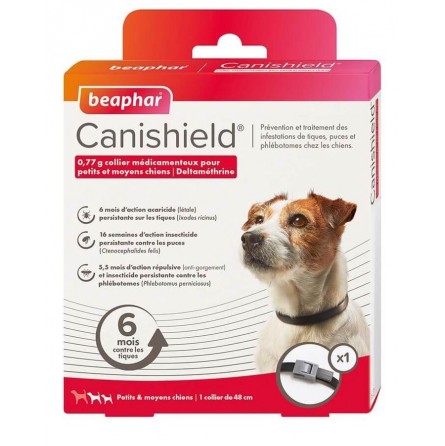 BEAPHAR CANISHIELD COLLIER 48CM (x1) BEAPHAR CANISHIELD COLLIER 48CM (x1)