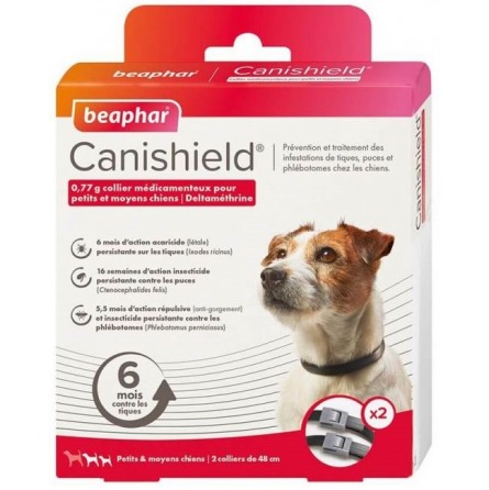 BEAPHAR CANISHIELD COLLIER 48CM (x2) BEAPHAR CANISHIELD COLLIER 48CM (x2)