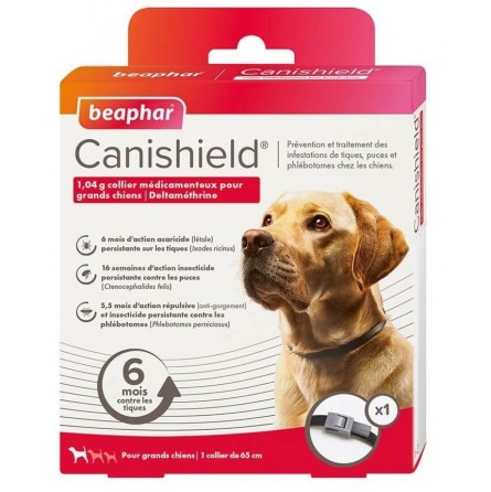 BEAPHAR CANISHIELD COLLIER 65CM (x1) BEAPHAR CANISHIELD COLLIER 65CM (x1)