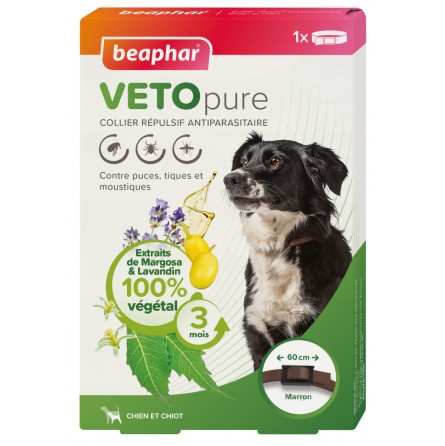 BEAPHAR VETOPURE COLLIER REPULSIF 60CM CHIEN & CHIOT BEAPHAR VETOPURE COLLIER REPULSIF 60CM CHIEN & CHIOT