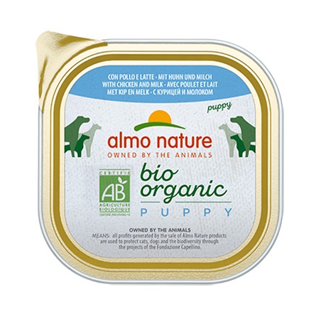 ALMO NATURE BARQUETTE PUPPY POULET ET LAIT 300G ALMO NATURE BARQUETTE PUPPY POULET ET LAIT 300G