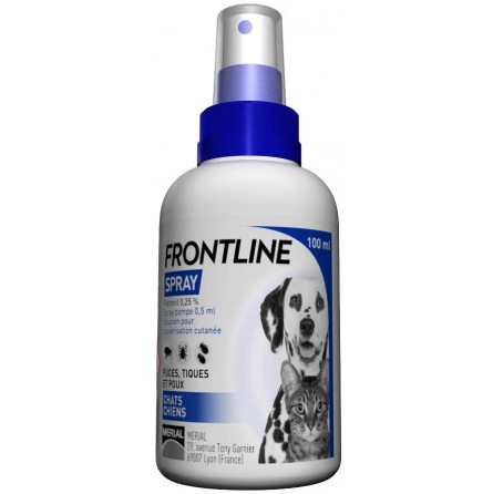 FRONTLINE SPRAY CHAT ET CHIEN 100ML FRONTLINE SPRAY CHAT ET CHIEN 100ML