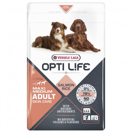 OPTI LIFE MAXI/MEDIUM ADULT SKIN CARE 12.5KG OPTI LIFE MAXI/MEDIUM ADULT SKIN CARE 12.5KG