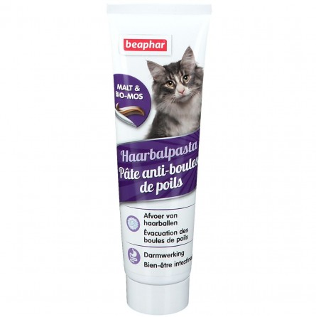 BEAPHAR PATE ANTI-BOULES DE POILS 100G BEAPHAR PATE ANTI-BOULES DE POILS 100G