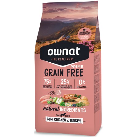 OWNAT PRIME ADULT MINI CHICKEN&TURKEY 3KG OWNAT PRIME ADULT MINI CHICKEN&TURKEY 3KG