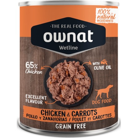 OWNAT WETLINE DOG CHICKEN&CARROTS 400GR OWNAT WETLINE DOG CHICKEN&CARROTS 400GR