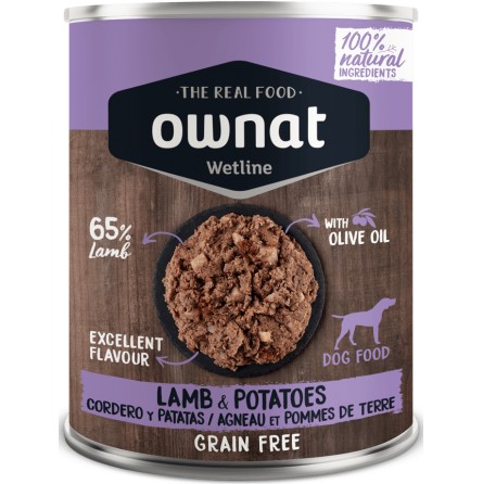 OWNAT WETLINE DOG LAMB&PATATOES 400GR OWNAT WETLINE DOG LAMB&PATATOES 400GR