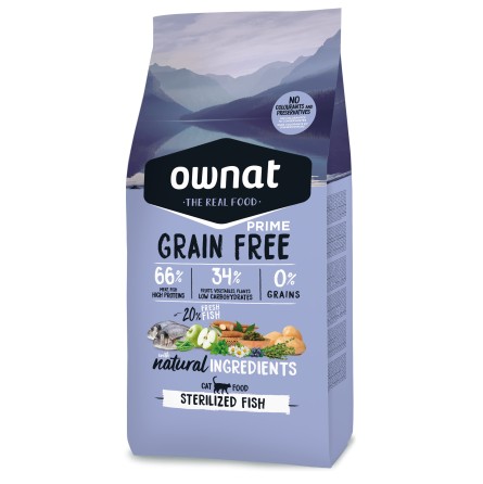 OWNAT PRIME STERILISED FISH 3KG OWNAT PRIME STERILISED FISH 3KG