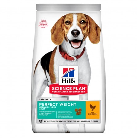 HILL'S PERFECT WEIGHT MEDIUM CHICKEN 12KG HILL'S PERFECT WEIGHT MEDIUM CHICKEN 12KG