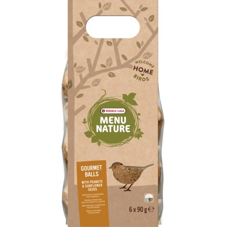 MENU NATURE - GOURMET BALLS WITH PEANUTS & SUNFLOWER x6PCS
