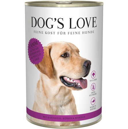 DOG'S LOVE ADULTE AGNEAU 400G DOG'S LOVE ADULTE AGNEAU 400G