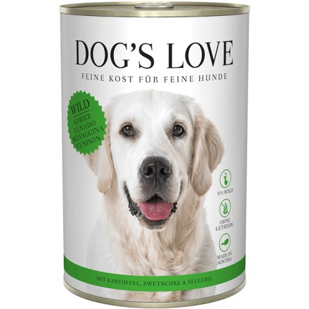 DOG'S LOVE ADULTE GIBIER 400G DOG'S LOVE ADULTE GIBIER 400G