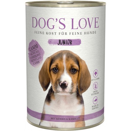 DOG'S LOVE JUNIOR AGNEAU 400G DOG'S LOVE JUNIOR AGNEAU 400G