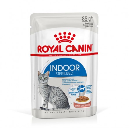 ROYAL CANIN INDOOR STERILISED SAUCE 12X85G ROYAL CANIN INDOOR STERILISED SAUCE 12X85G
