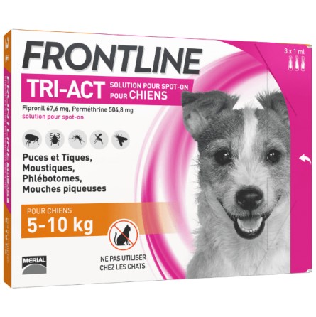 FRONTLINE TRI-ACT 5-10KG (3 Pipettes) FRONTLINE TRI-ACT 5-10KG (3 Pipettes)